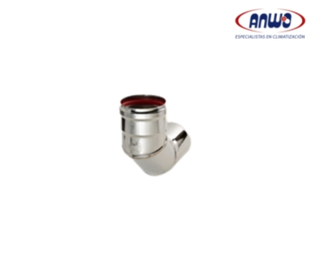 (HASTA AGOTAR STOCK) CURVA 90° 80mm INOX 0.5 C/SELLO PREMIUM